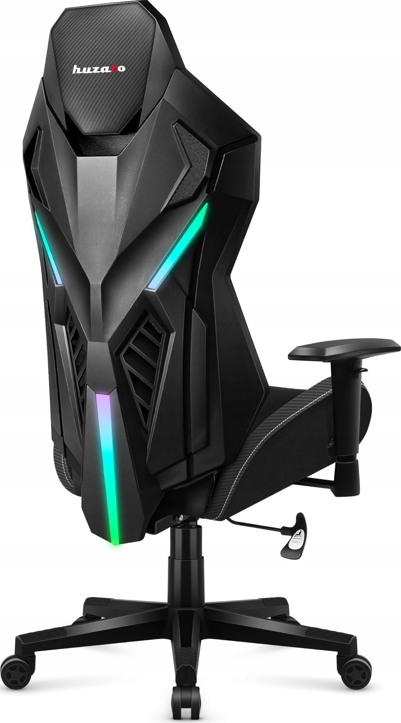 Karrige gaming Huzaro Combat 7.6 RGB, ndriçim LED, ergonomike, e zezë
