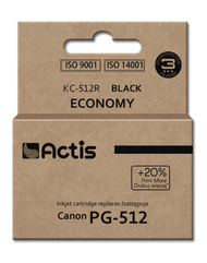 Ngjyrë për printer Actis KC-512R (zëvendësim për Canon PG-512), 15 ml, e zezë