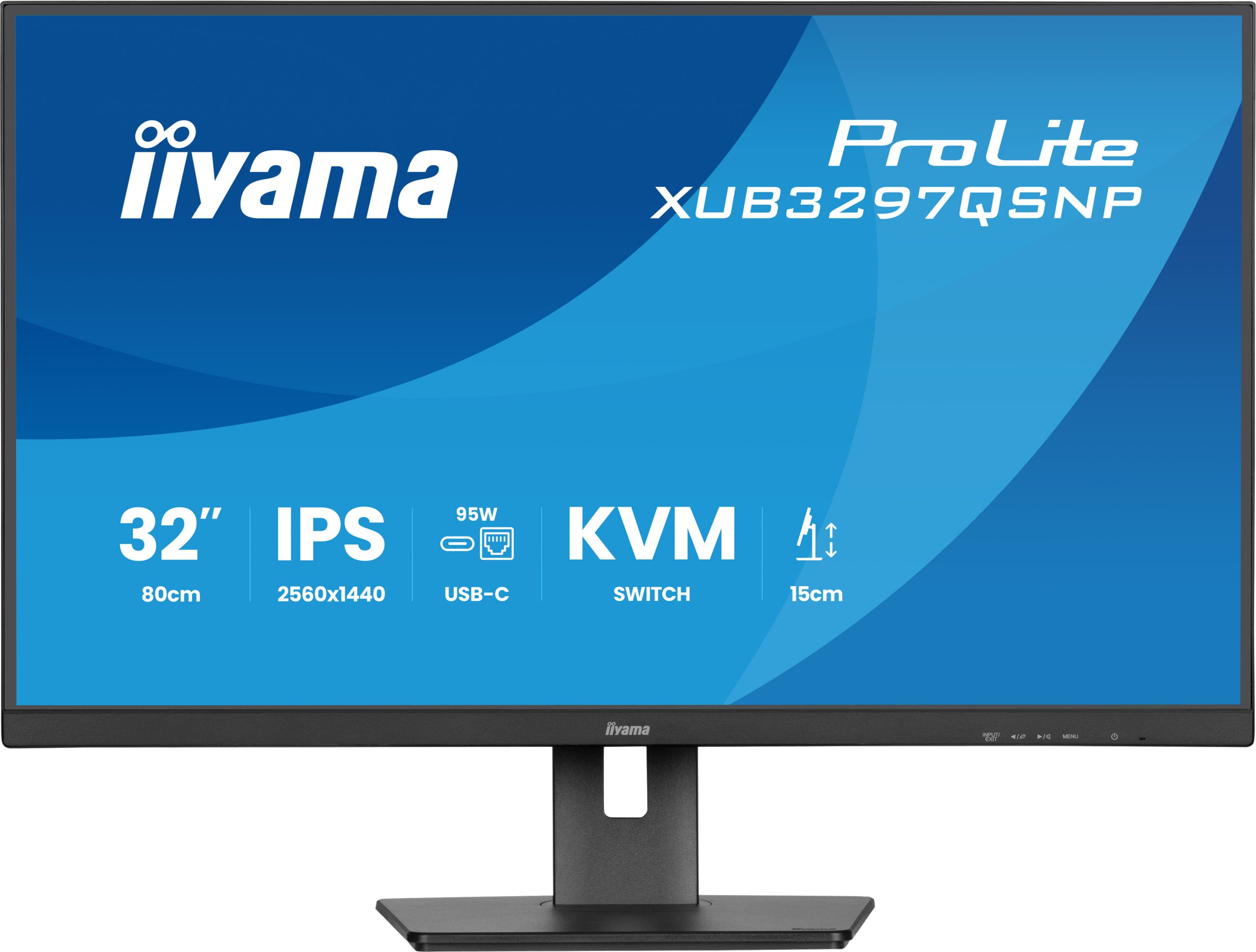 Монитор Iiyama ProLite XUB3297QSNP-B1, 32\", QHD 2560 x 1440, црн