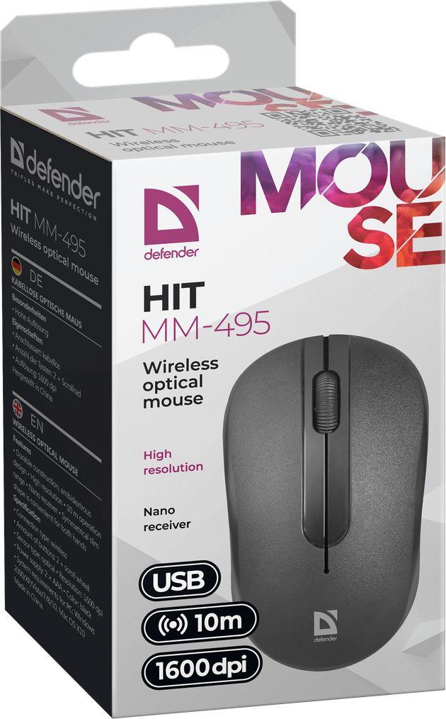 Maus Defender Hit, wireless, USB, i hirt
