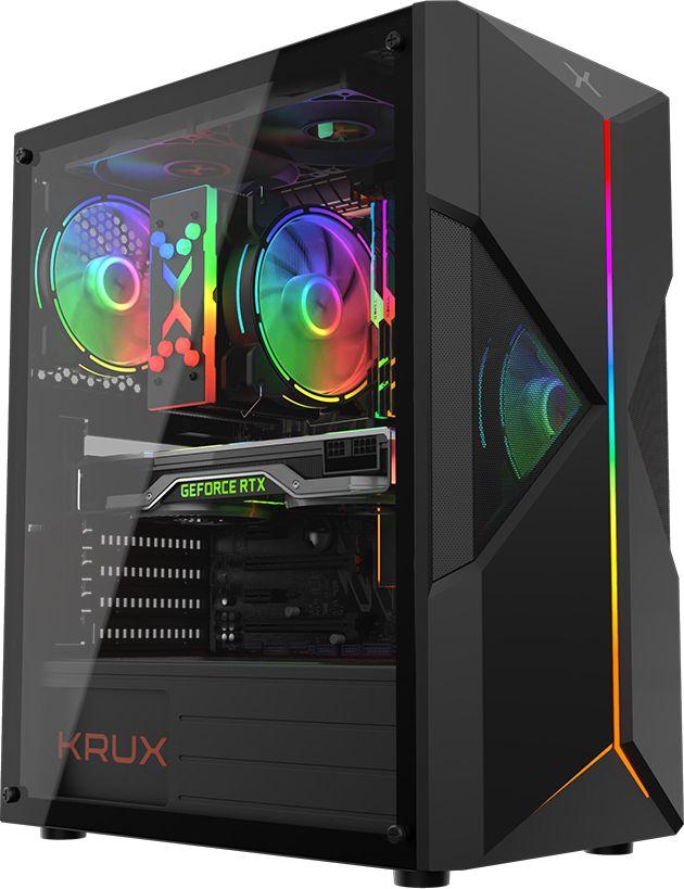 Ventilatorë Krux Lunar ARGB KIT 3x120 mm, 12 V, i bardhë/ zi