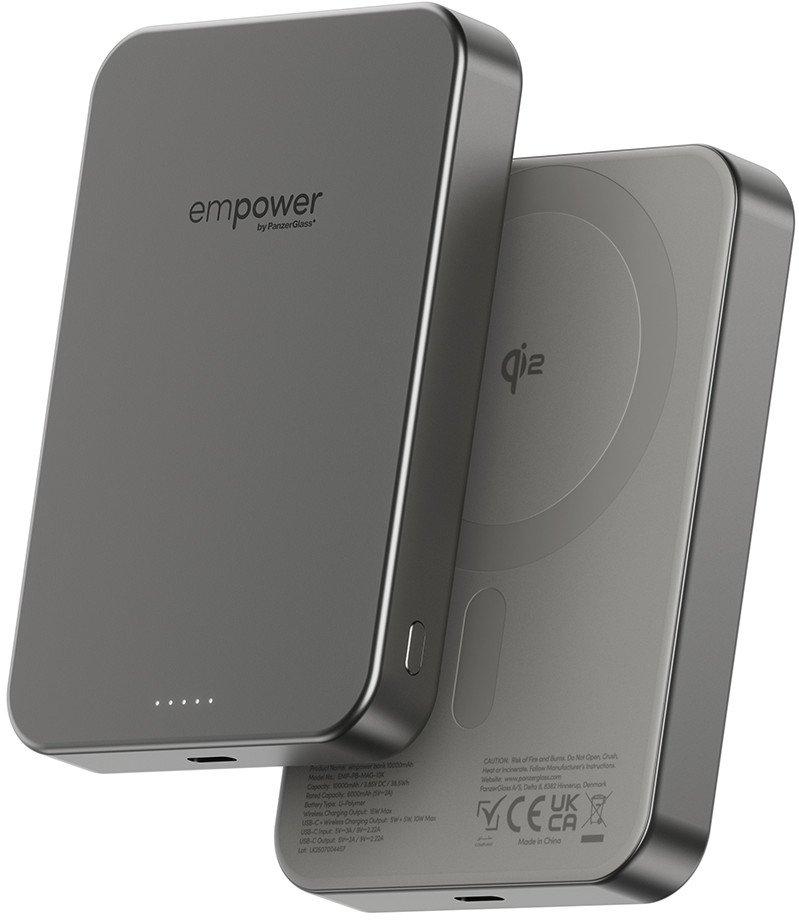 Power bank PanzerGlass Empower Bank, 10000mAh, 20W, argjendtë