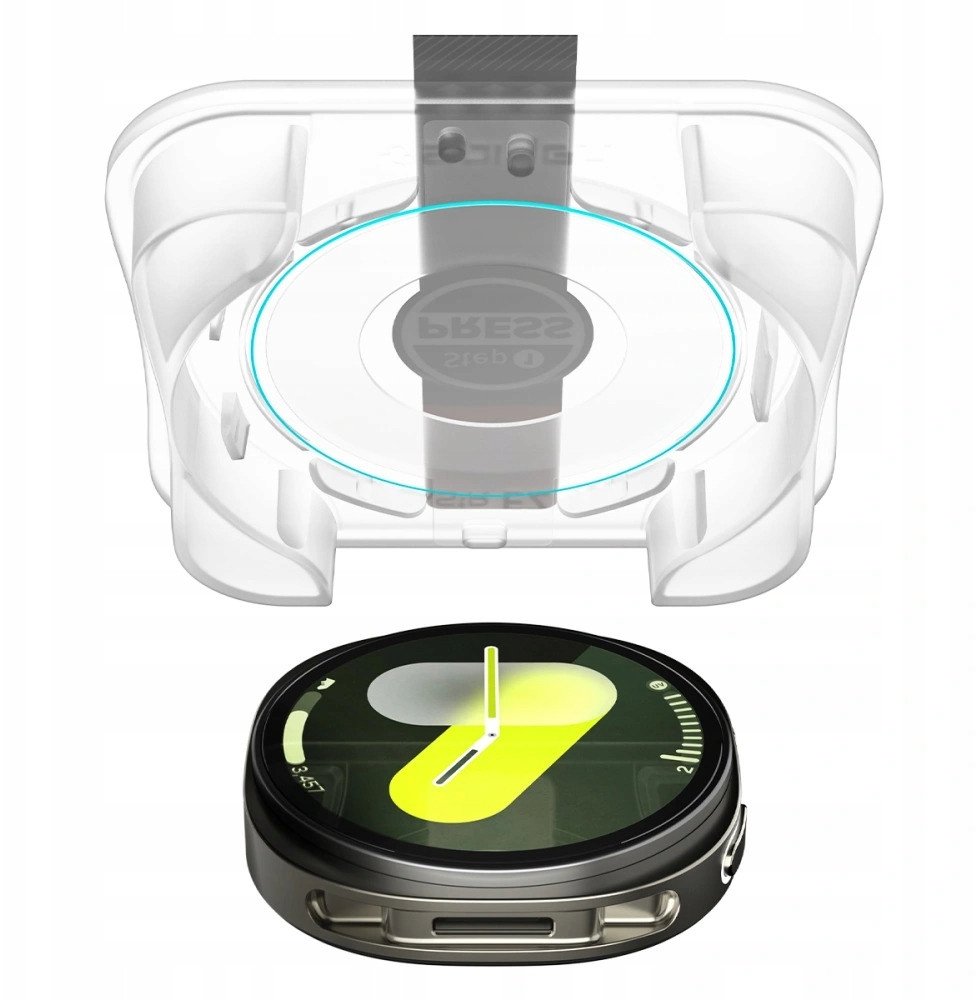 Mbrojtëse ekrani Spigen GlasTR EZ FIT për Galaxy Watch 8 40mm, xham i temperuar, paketim 2 copë, transparent