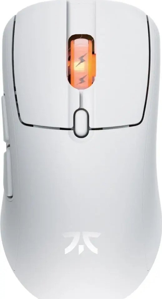 Maus gaming FNATIC Bolt Wireless, optik RGB, pa tela, i bardhë
