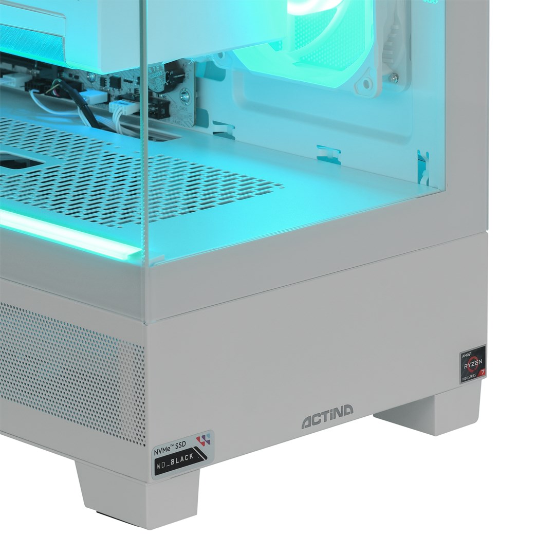 Kompjuter Actina Ryzen 7 7800X3D, 32GB DDR5, 1TB SSD, RTX 4090, i bardhë