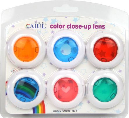 Set filtrash Caiul 6 në 1 për Fujifilm Instax Mini 7S 8 9, filtra ngjyrash, efekte kreative, shumëngjyrëshe
