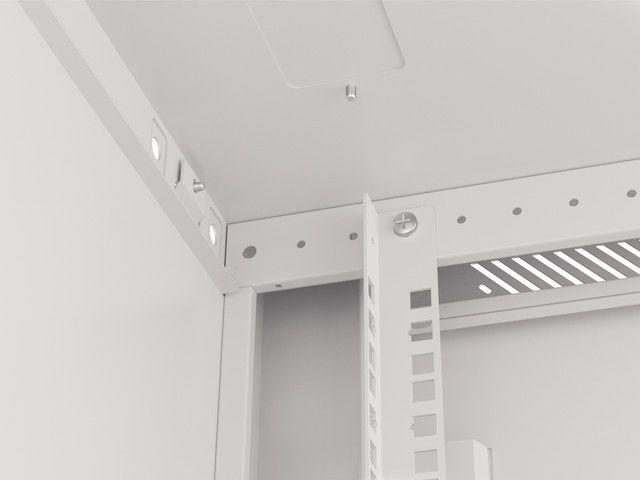 Kabinet për serverë Lanberg, 19" 12U, i bardhë