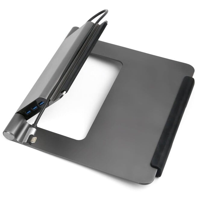 Mbajtëse laptopi Acer me stacion docking 5në1 USB-C, e argjendtë