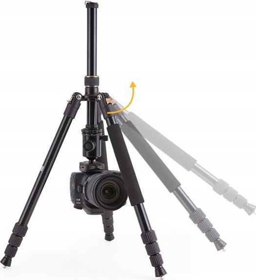 Tripod fotografik Kodak Photo Gear ROCPGTR63, 4 në 1, 160 cm, i zi