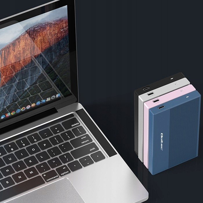 Kuti e jashtme Qoltec Enclosure Pocket, për SSD HDD 2.5", USB 3.0, deri 2TB, blu
