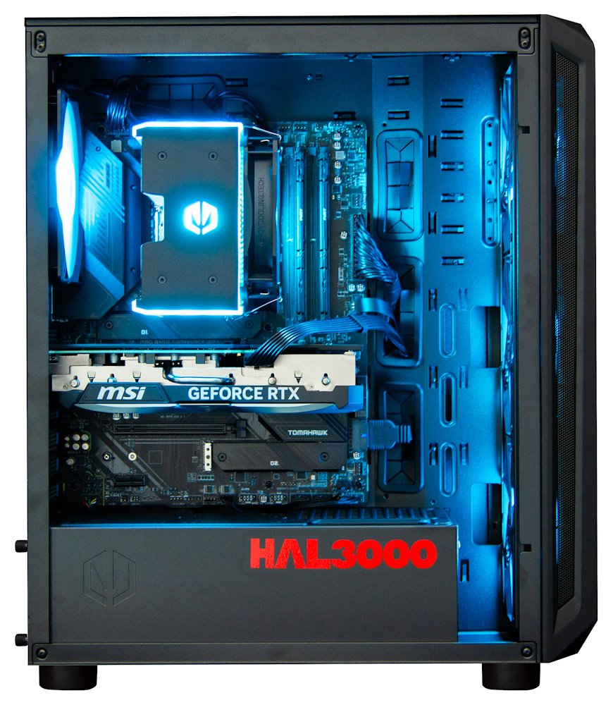Kompjuter HAL3000 Alfa Gamer Ti Super, Ryzen 7 9700X, RTX 4070 Ti Super, 32GB RAM, 2TB SSD, i zi