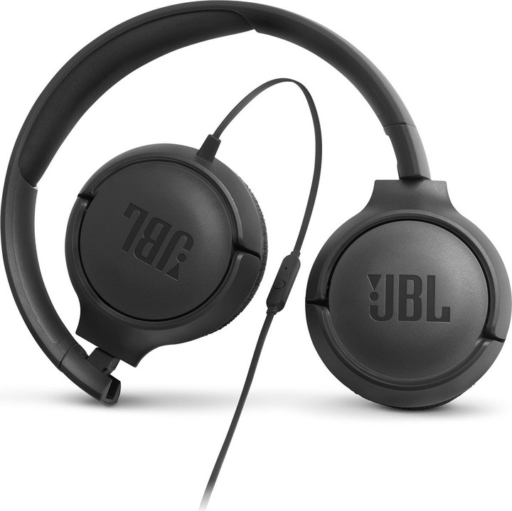 Kufje JBL T500, me kabllo, të zeza