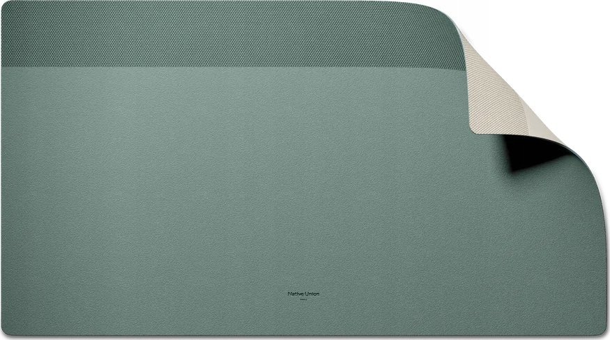 Подлога за маса Native Union Desk Mat, двостран дизајн, Slate Green Sandstone