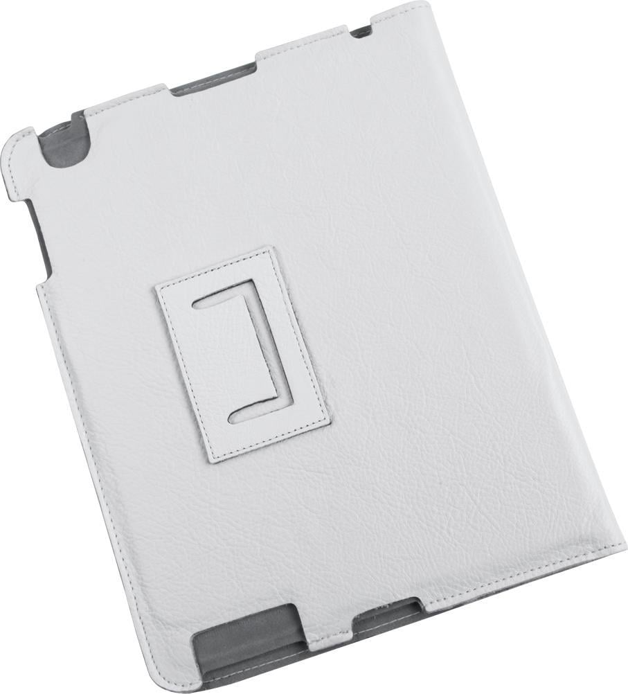 Mbulesë tabletë Quer Case, për Apple iPad 2, lëkurë natyrale, e bardhë