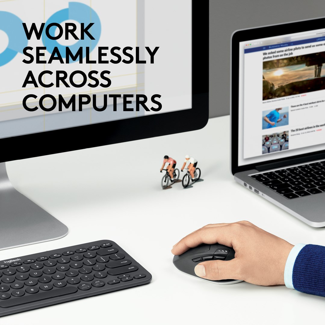 Maus Logitech M720, RF Wireless + Bluetooth, i zi