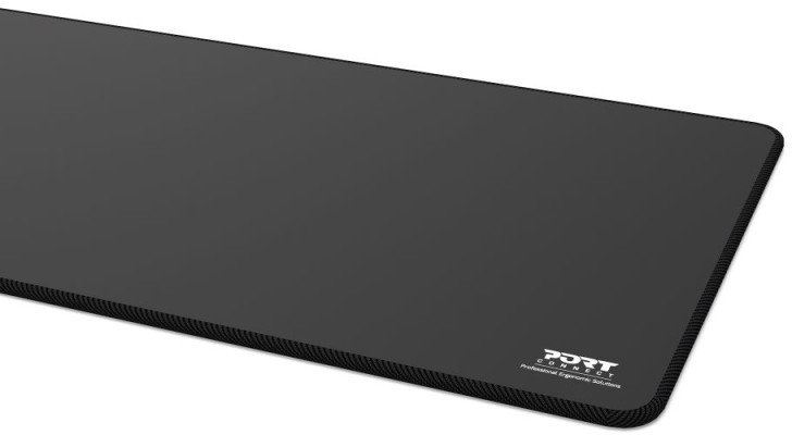 Mousepad PORT Designs Professional XL, 70 x 30cm, kundër rrëshqitjes, i zi