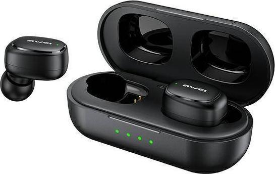 Kufje wireless Awei T13 Pro TWS, Bluetooth 5.1, me kuti karikimi, të zeza