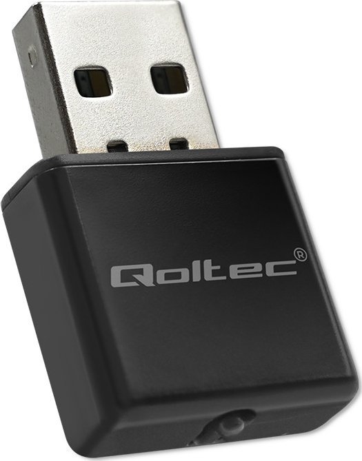 Adapter WiFi Qoltec Wireless Ultra Fast Mini Nano, USB 2.0, 300Mbps, i zi