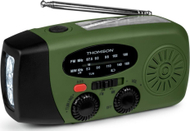 Radio portative Thomson RT260 Retro, FM AM, power bank, e gjelbër