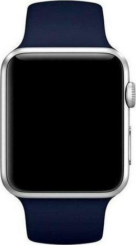 Rrip silikoni Mercury për Apple Watch 38/40/41mm, kompatibil me Series 4 5 6 7 SE, blu navy