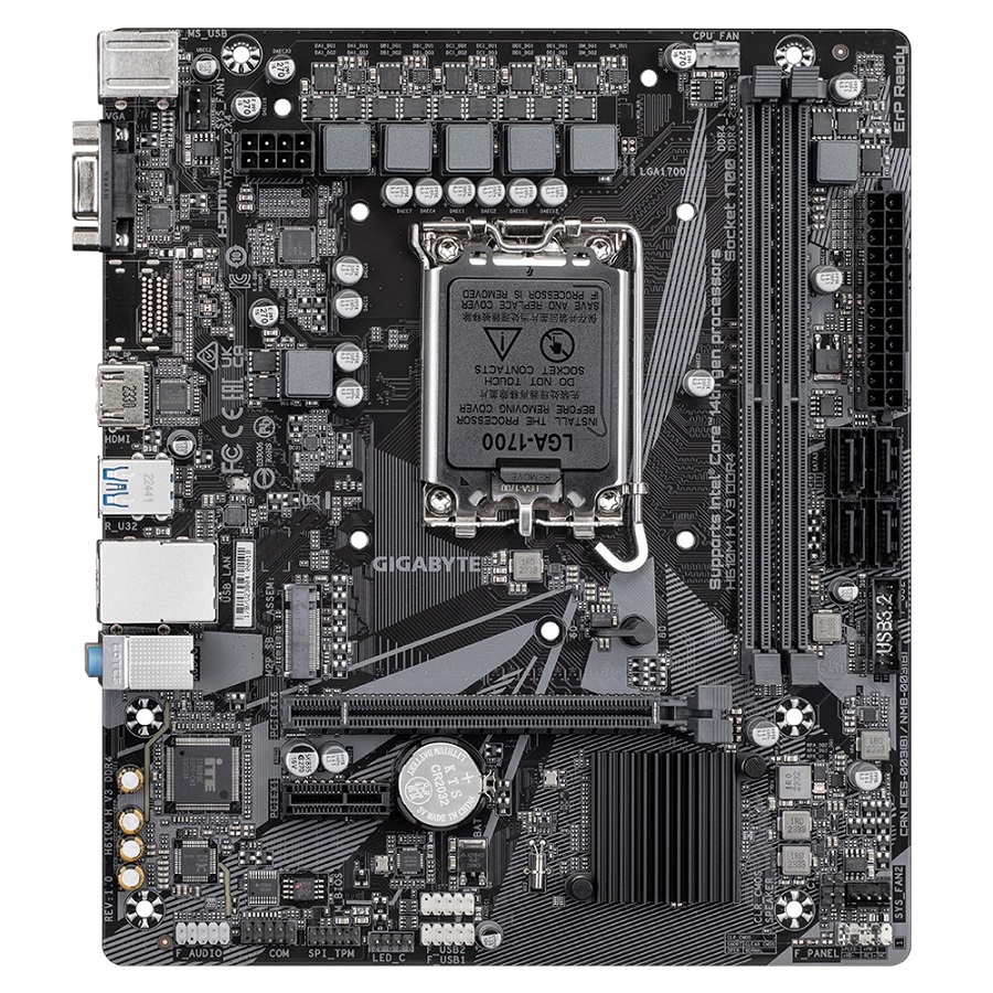 Pllakë amë GIGABYTE H610M H V3 DDR4, LGA 1700, mATX