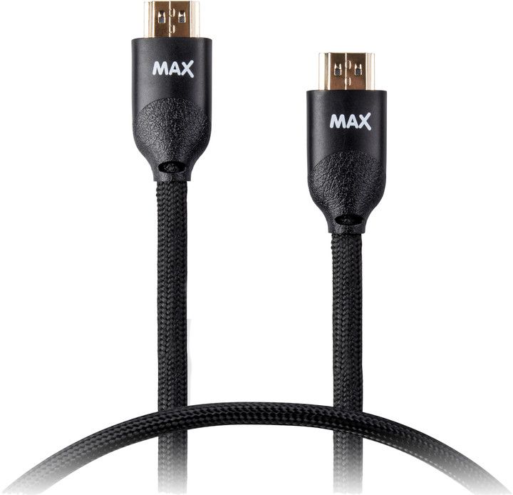 Kabllo MAX MHC2200B, HDMI - HDMI 1.4, 2m, e zezë