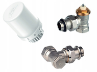 Set termostatik Honeywell Thera 6, kokë termostatike me valvula këndore, për radiator