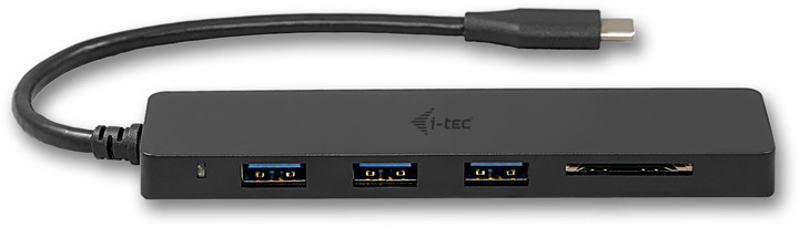 USB Hub i-Tec, USB-C 3.1, USB 3.0 + Lexues për karta SD