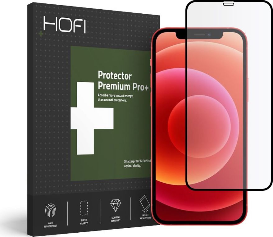 Xham mbrojtës për celular Hofi FULL PRO+ për iPhone 12 Mini, i zi
