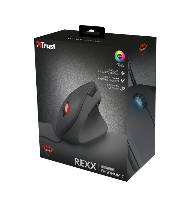 Maus TRUST GXT 144 Rexx, 6000 DPI, i zi