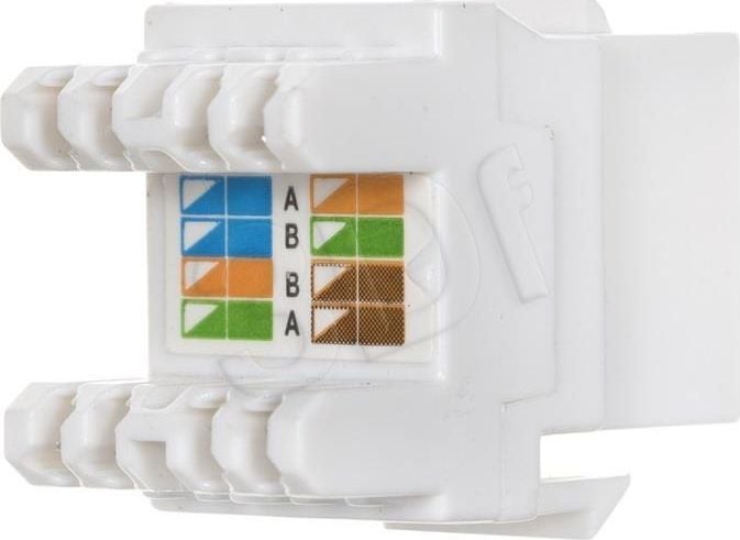 Modul Keystone Alantec MKN-U5-1, RJ45 UTP Cat.5E, e bardhë