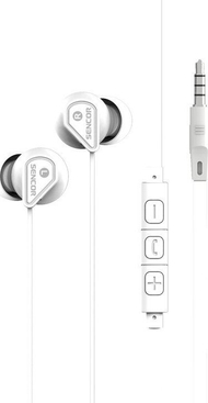 Kufje Sencor SEP 172 VCM, me mikrofon, 3.5mm, të kuqe