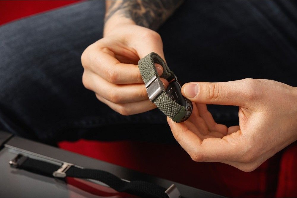 Rrip dore Forcell F Design FX5 për Xiaomi Mi Band 8, i kaltër navy