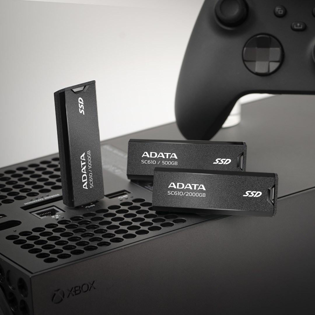 Flash drive ADATA SC610, 2 TB, USB Type-A, 3.2 Gen 2, e zezë