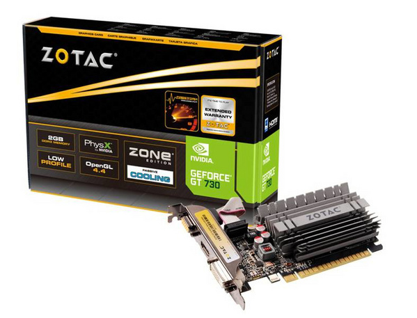 Kartelë grafike Zotac GeForce GT 730 2GB NVIDIA GDDR3