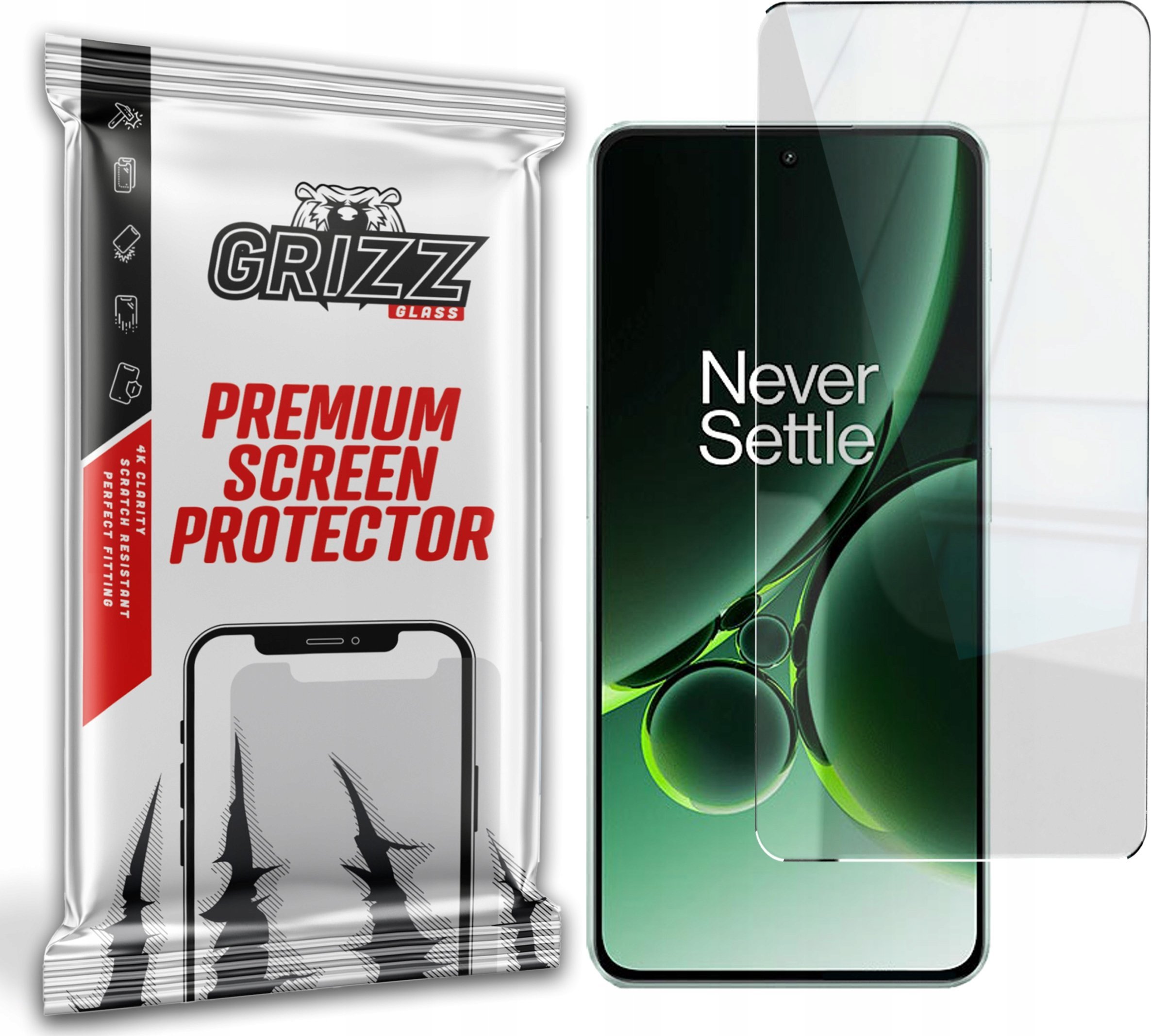 Xham mbrojtës GrizzGlass HybridGlass për OnePlus Nord 3, hibrid, transparencë e lartë