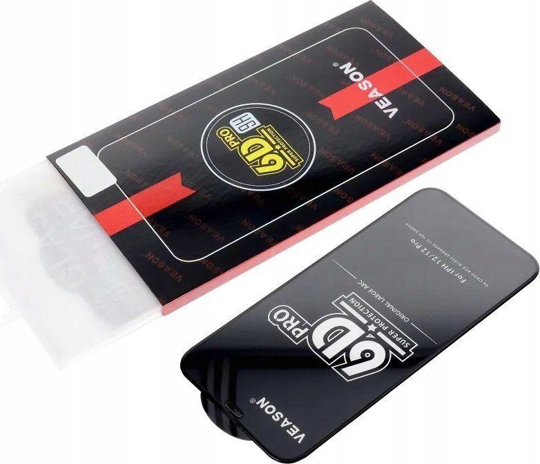 Mbrojtëse ekrani Veason 6D Pro, për Samsung Galaxy A05s, xham i kalitur 0.3mm, e zezë