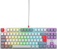 Tastierë gaming CHERRY K4V2 RGB Tenkeyless Retro Edition, mekanike, layout gjerman, gri