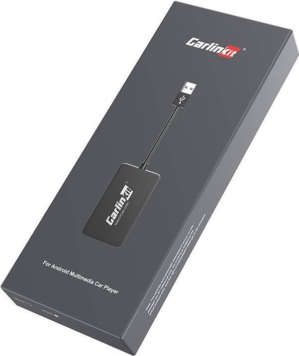 Adapter wireless Carlinkit CCPA, për Android Auto dhe Apple CarPlay, USB, i zi
