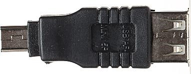 Adapter USB miniUSB në USB, i zi