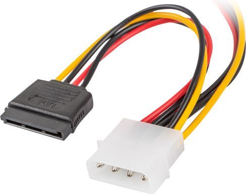 Kabllo Lanberg Molex 4pin, 2xSATA 15pin, 15cm (CA-HDSA-11CU-0015)