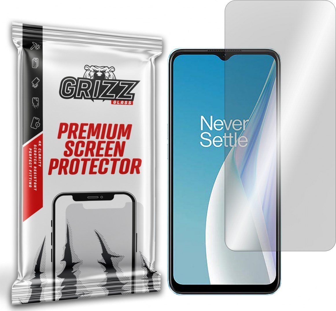 Xham mbrojtës hibrid GrizzGlass për OnePlus Nord N20 SE, transparent