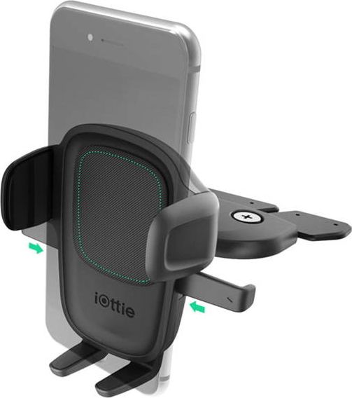 Mbajtës telefoni për makinë iOttie One Touch 5, montim në hapje CD, rrotullim 360°, i zi