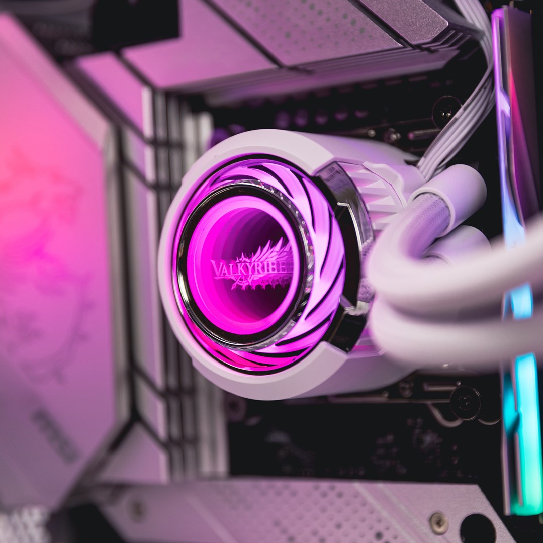 Ftohës me ujë për CPU Valkyrie Jarn 360 ARGB AIO, AMD AM4/AM5, Intel LGA 1700, i bardhë