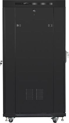 Мрежен кабинет Lanberg Standing Cabinet 19" FF01-6827-12BL, 27U, 800kg, црн