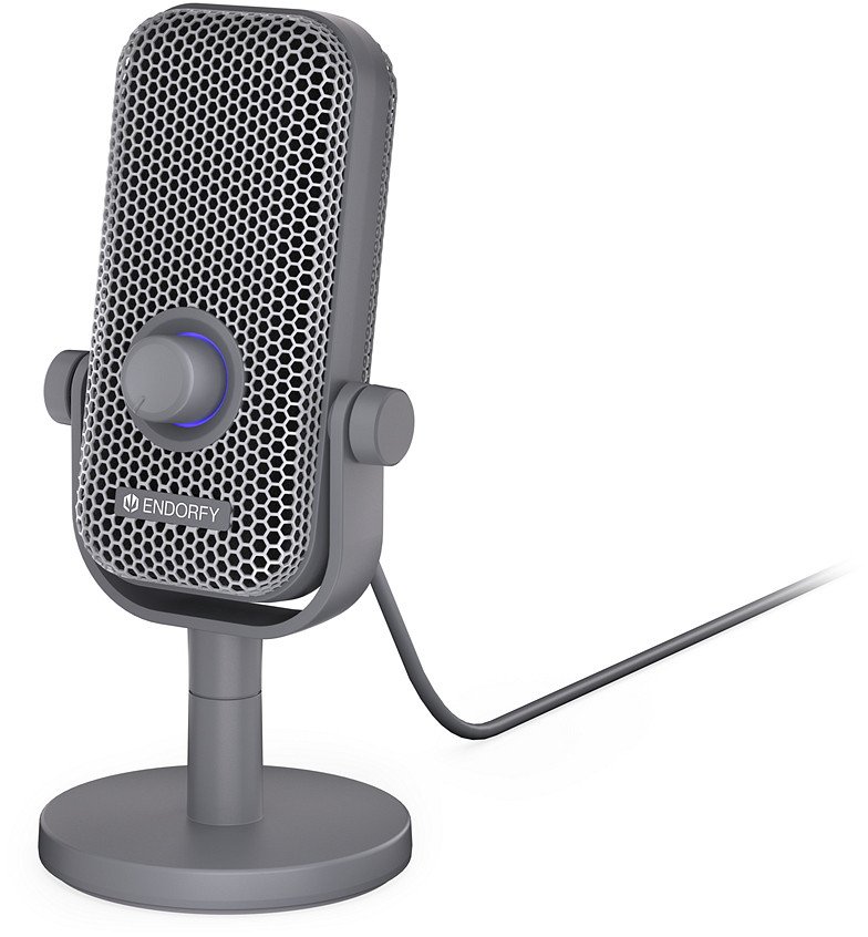 Mikrofon studio Endorfy Solum Voice S, USB, kardioid, i bardhë Onyx