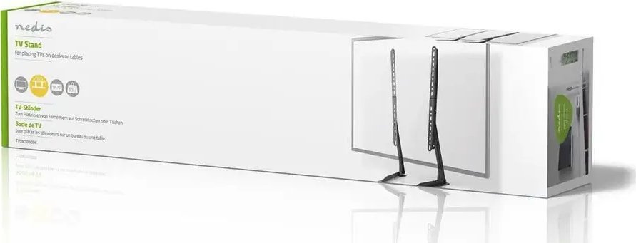 Stendë tavoline për TV dhe monitor Nedis, 13-70", deri 50kg, çelik, e zezë