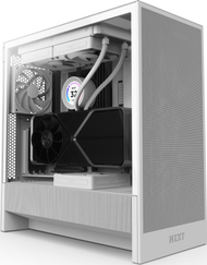 Kuti kompjuteri NZXT H5 Flow, mid tower, xham i temperuar, e bardhë