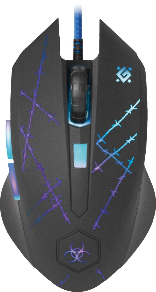 Maus lojërash Defender FORCED GM-020L, USB, 3200 DPI, i zi