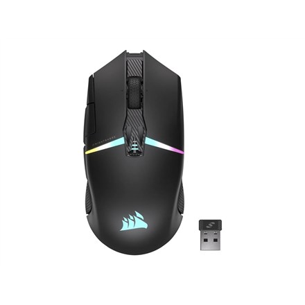 Maus lojërash Corsair CH-931B011-EU, 26000 DPI, Wireless + Bluetooth, i zi
